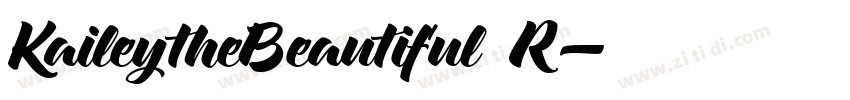 KaileytheBeautiful R字体转换